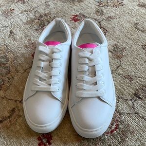 NWOT J.Crew- White & pink sneakers-6